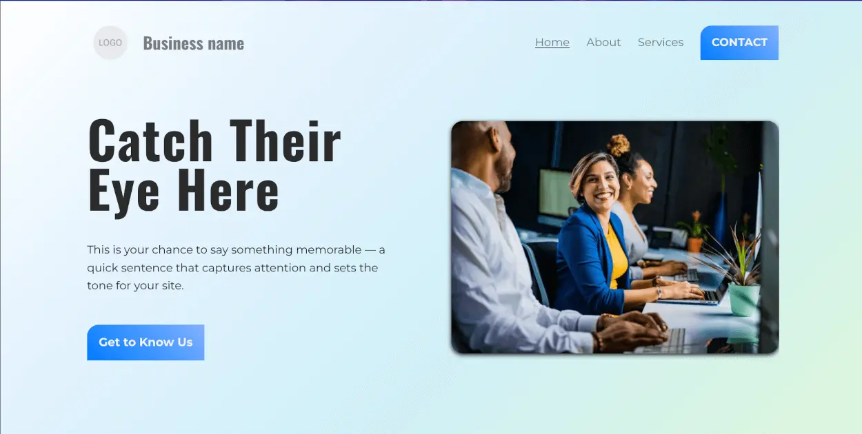 Screenshot of ReadySite website